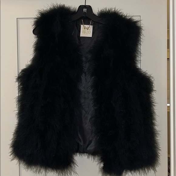 pello bello Jackets & Blazers - Pello Bello Feather Vest